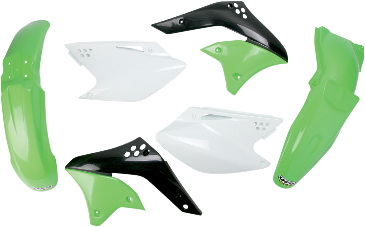 UFO Replacement Body Kit - OEM Green/White/Black - Kawasaki - KXF '06 KAKIT204-999