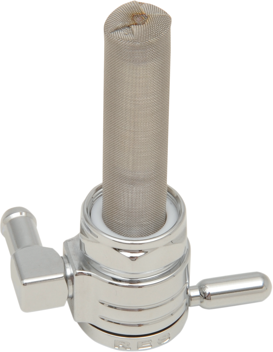 GOLAN PRODUCTS "Click-Slick" Fuel Petcock - Backward - Chrome - 22mm 76-312B-CS