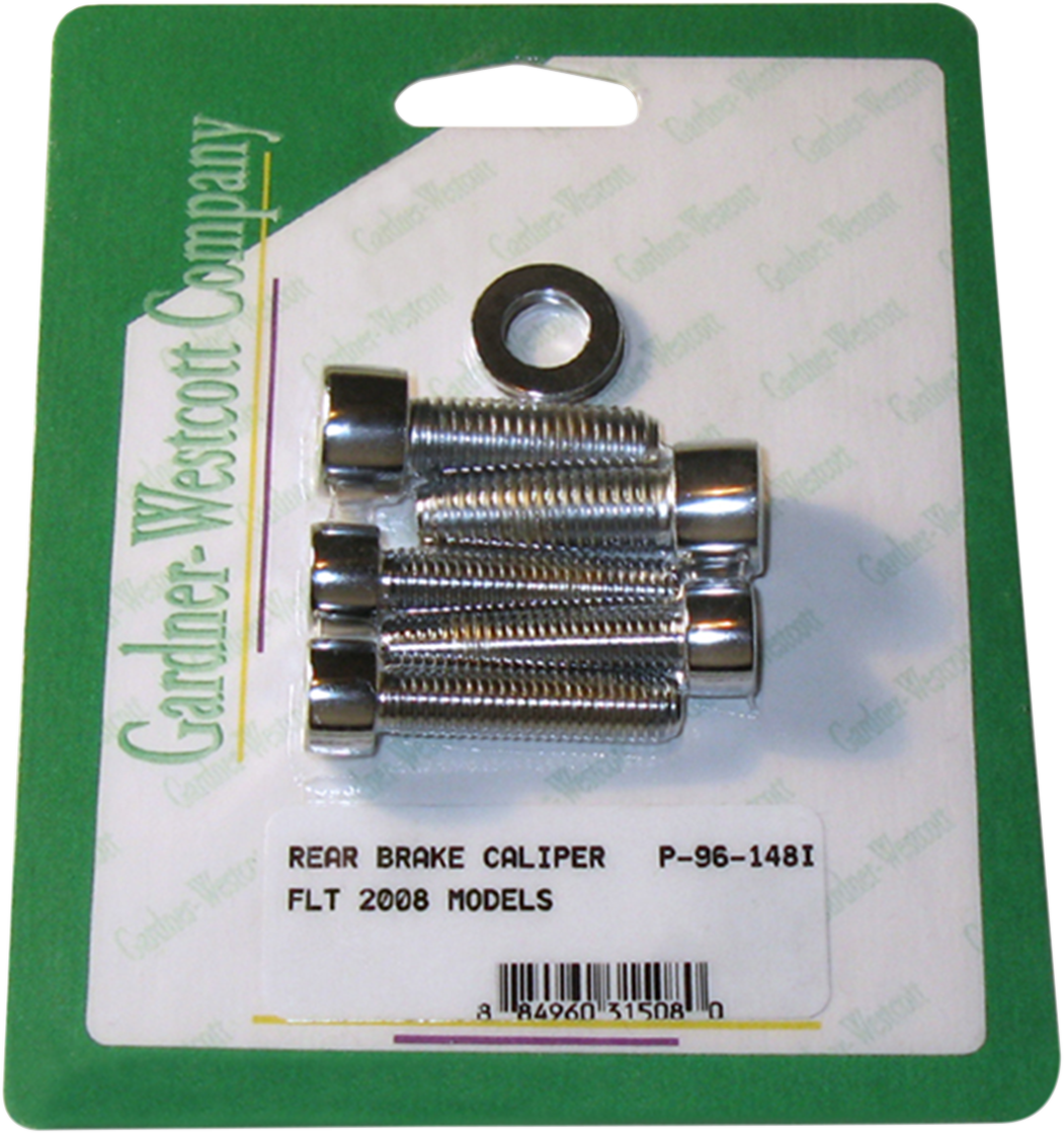 GARDNER-WESTCOTT Mounting Bolt Kit - Brake Caliper - Socket-Head - Rear P-96-148I