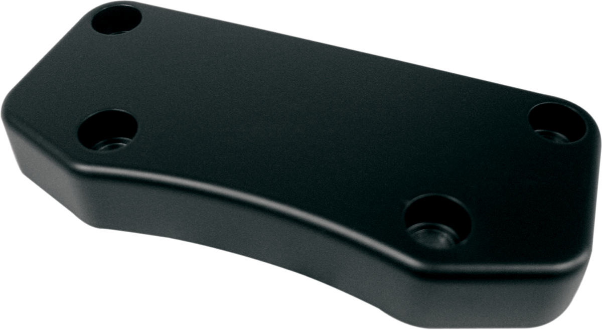 WILD 1 Billet Aluminum Top Handlebar Clamp - Smooth - Black WO505B