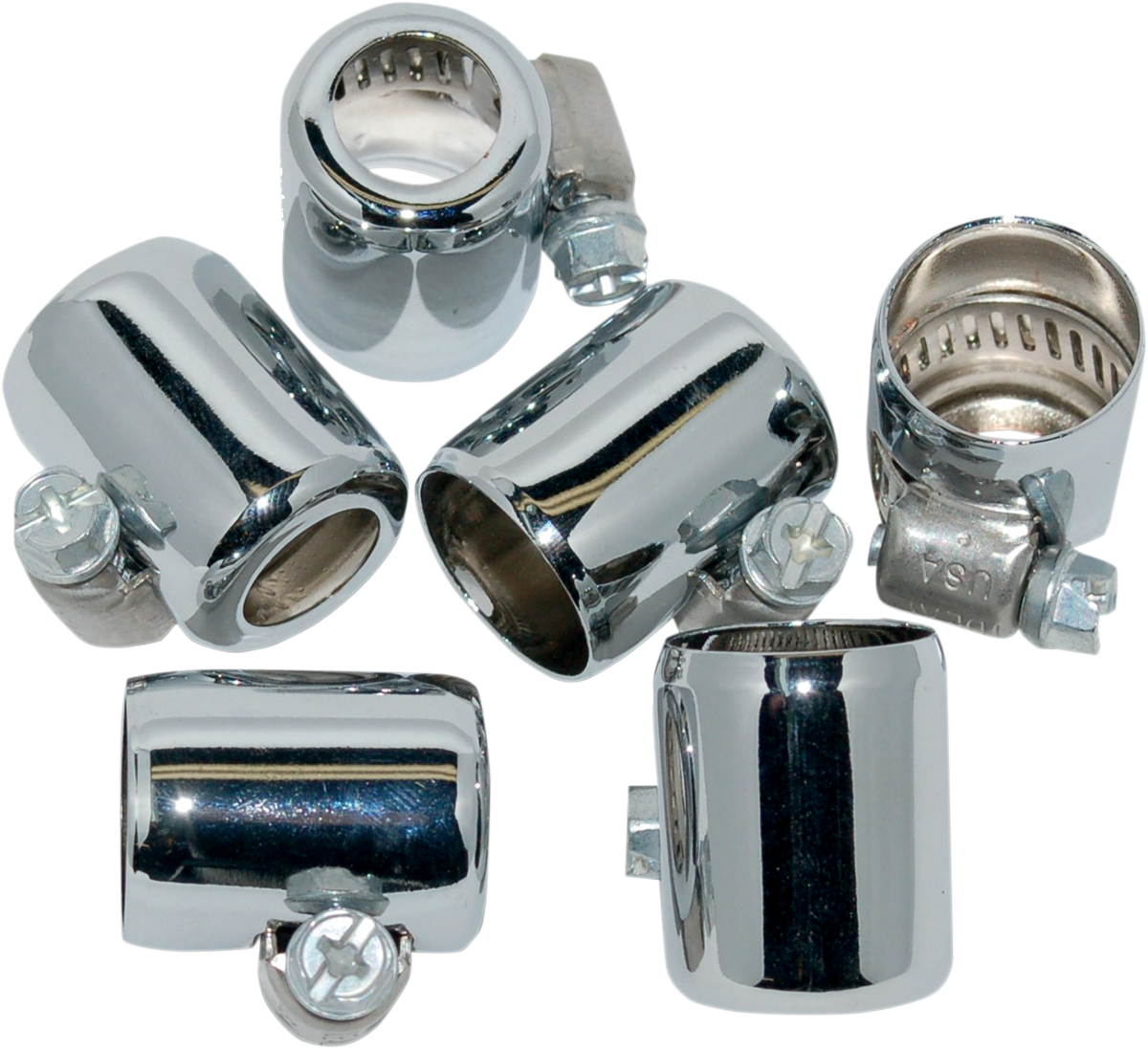 NAMZ Fuel Line Hose Clamp - Chrome - 1/4" - 5/16" - 6-Pack NHC-CH106