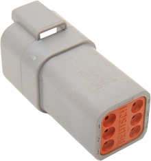 NAMZ Deutsch Receptacle - 6 Pin - Gray DR-6G