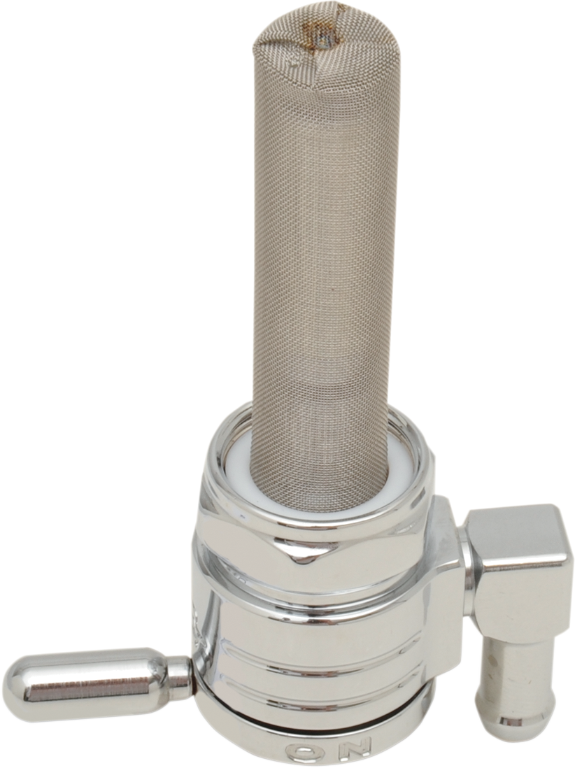 GOLAN PRODUCTS "Click-Slick" Fuel Petcock - Downward - Chrome - 22mm 76-312D-CS