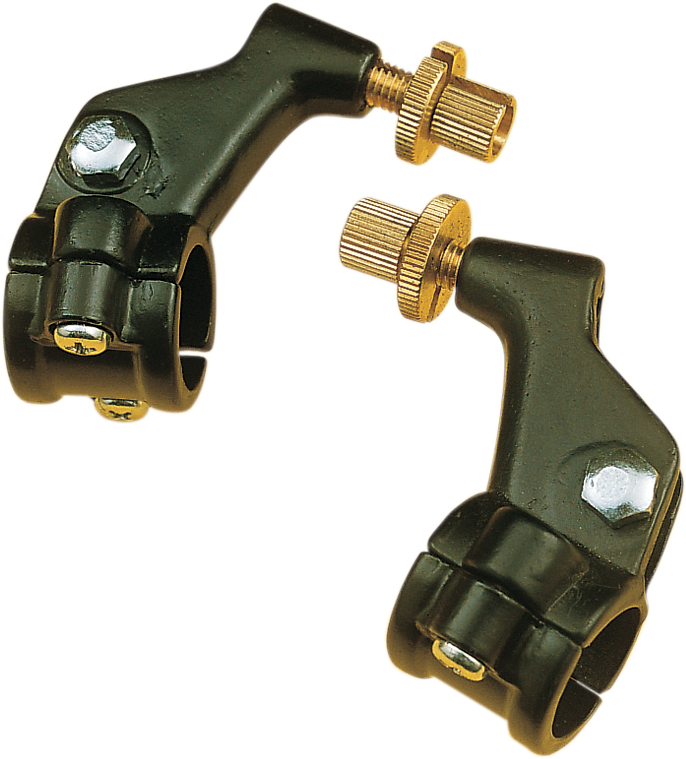 PARTS UNLIMITED Two-Piece Black Lever Holder - Right 233-82921-31