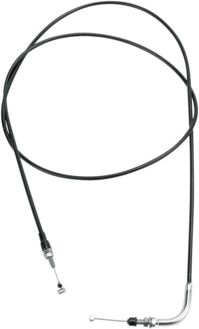 WSM Black Vinyl Throttle Cable - Yamaha 002-055-05