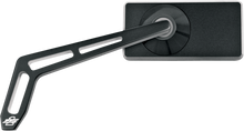 PRO-ONE PERF.MFG. Mirror - Weekend Warrior - Side View - 2 Tone/Cut-Out - Rectangle - Black - Left 102450B
