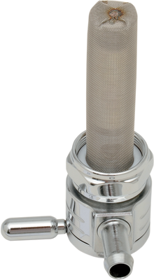 GOLAN PRODUCTS "Click-Slick" Fuel Petcock - Straight - Chrome - 22mm 76-312S-CS