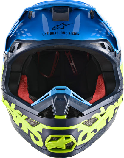 S.Tech S M8 Radium Helmet Aqua/Yellow Fluo/Navy Xs