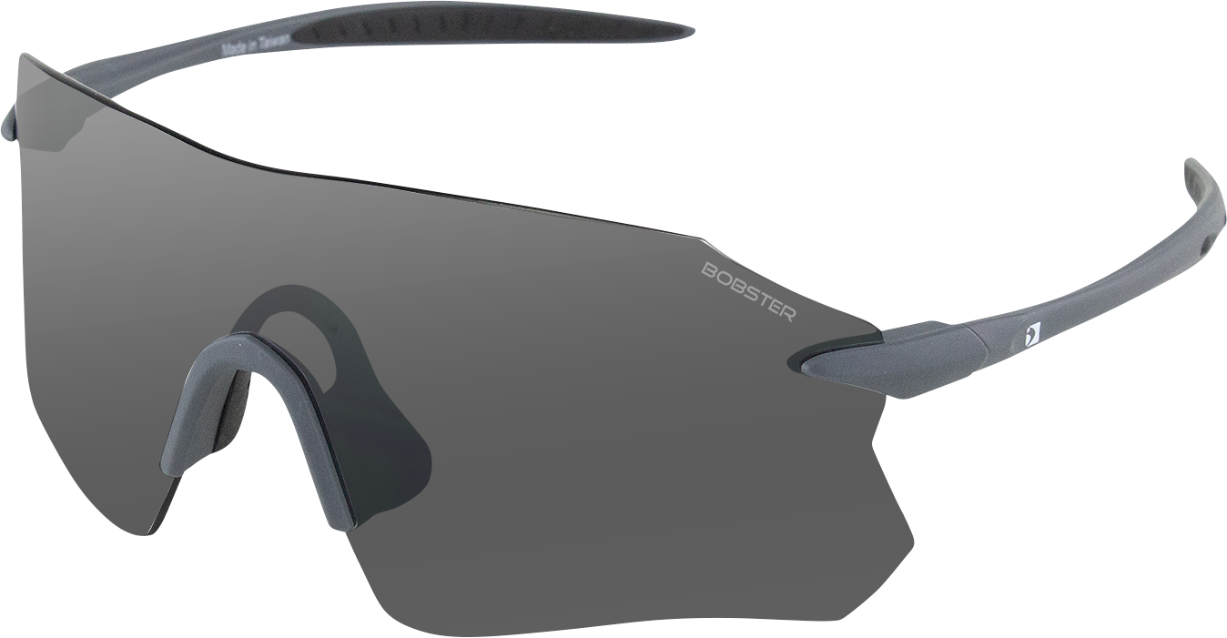 BOBSTER Aero Sunglasses - Matte Gray - Smoke Silver Mirror Lens BAER01