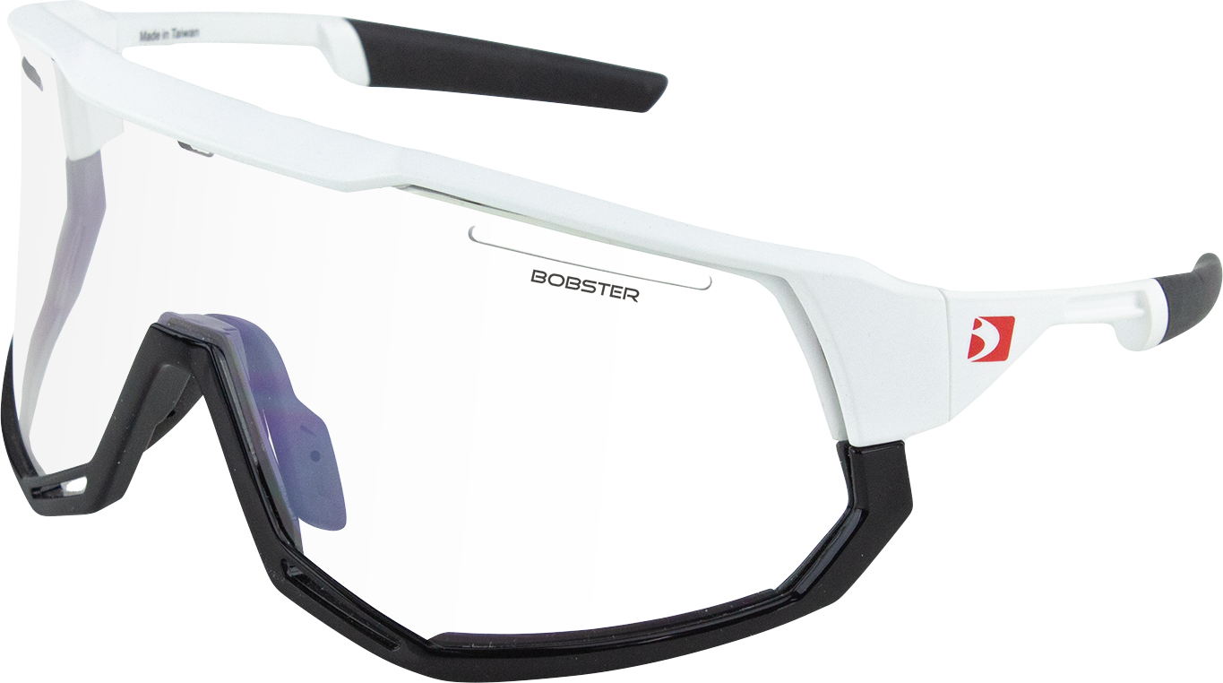 BOBSTER Freewheel Sunglasses - Matte White/Gloss Black - Interchangeable Lenses BFRE01