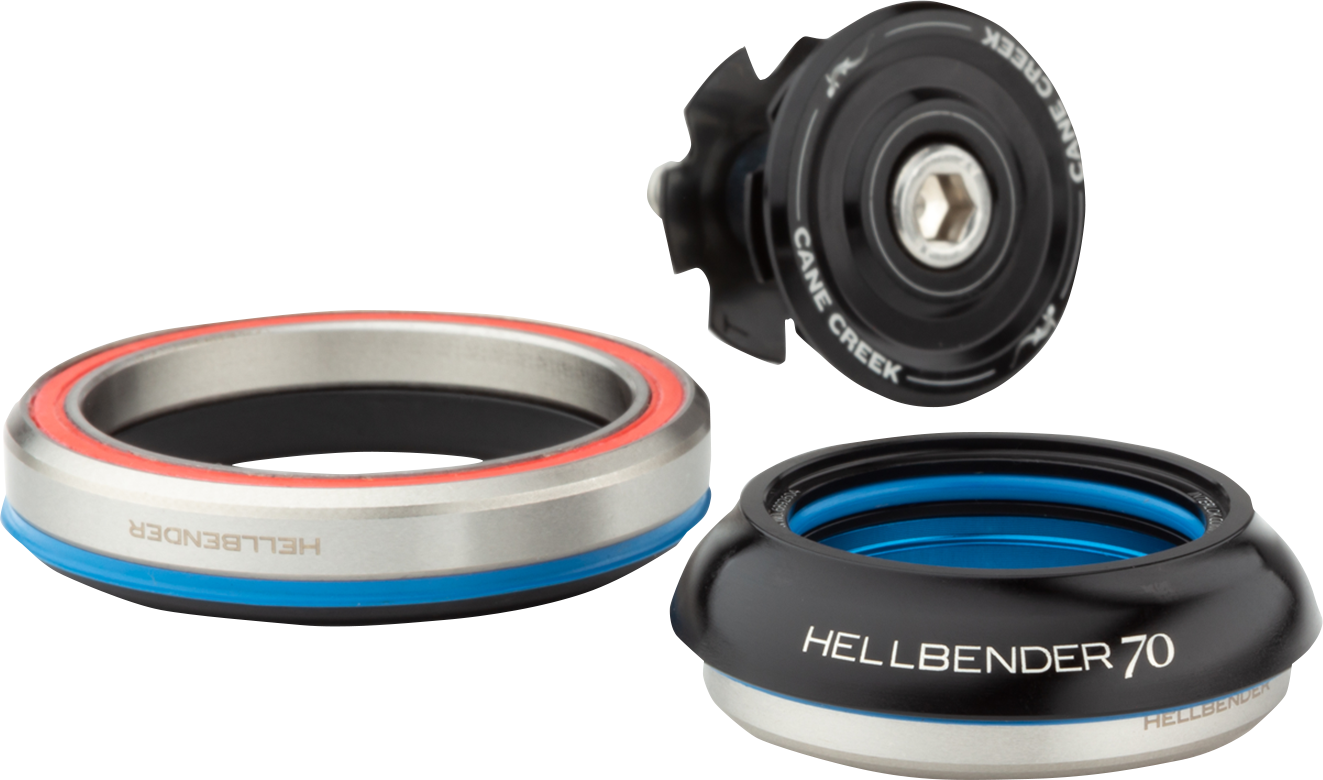 CANE CREEK CYCLING COMPONENTS Hellbender 70 Headset - Complete - IS42/28.6/H9 - IS52/40 - Black BAA1189K