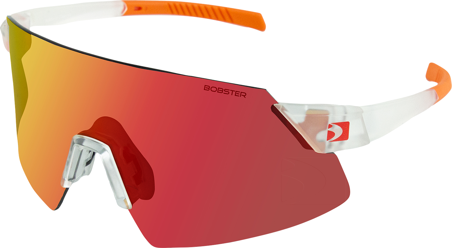 BOBSTER Cadence Sunglasses - Matte Clear/Orange - Interchangeable Lens BCAD01