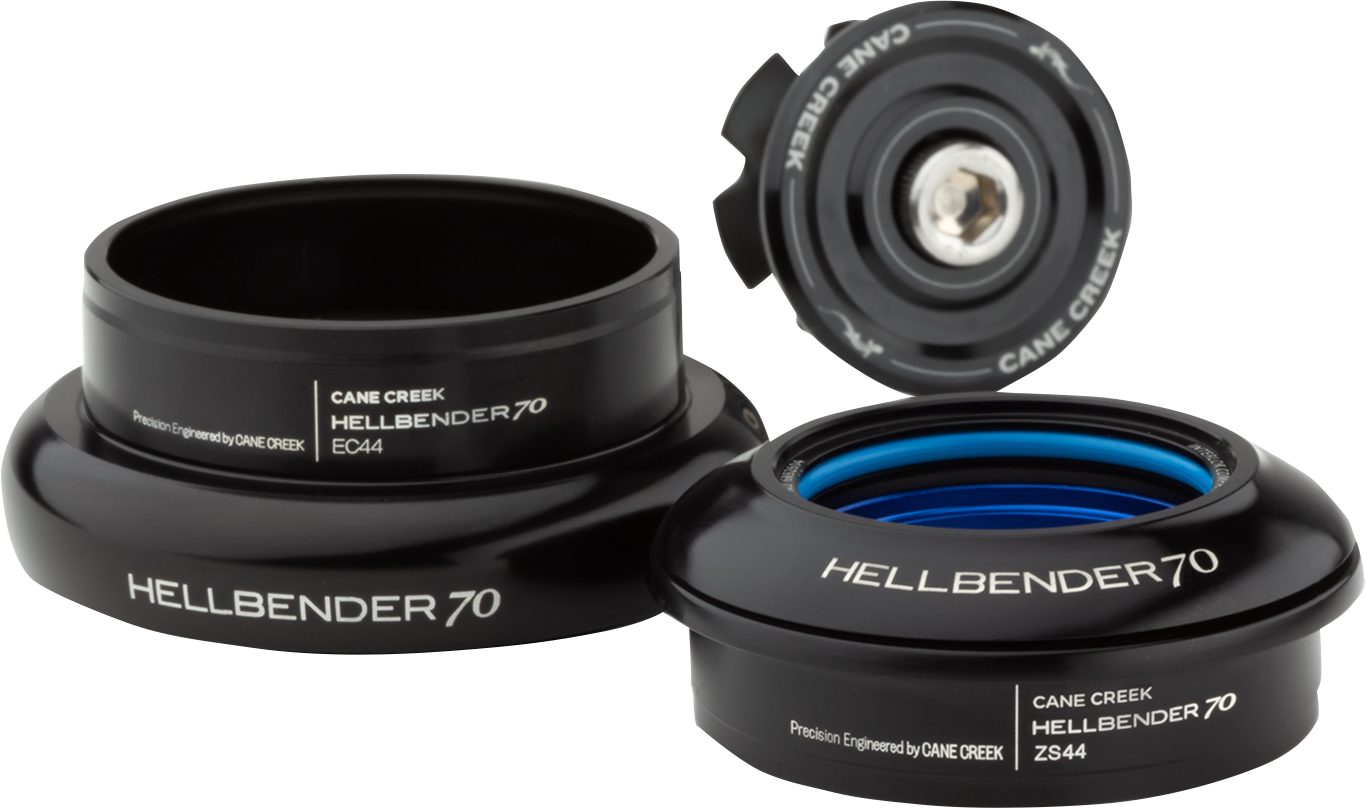 CANE CREEK CYCLING COMPONENTS Hellbender 70 Headset - Complete - ZS44/28.6/H8 - ZS56/40 - Black BAA1186K