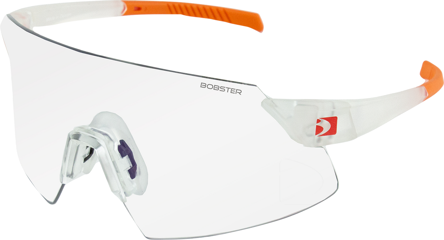 BOBSTER Cadence Sunglasses - Matte Clear/Orange - Interchangeable Lens BCAD01