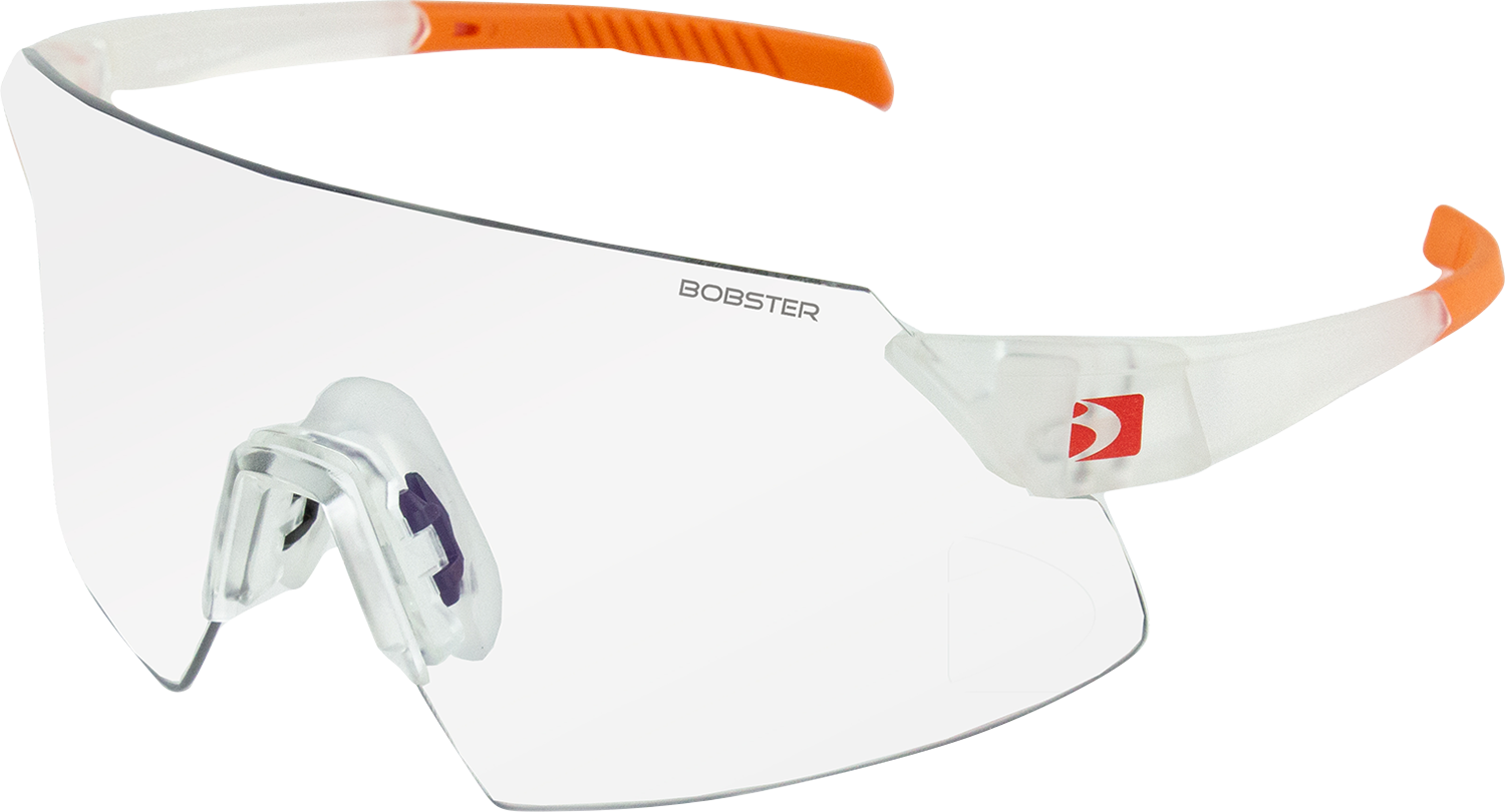 BOBSTER Cadence Sunglasses - Matte Clear/Orange - Interchangeable Lens BCAD01