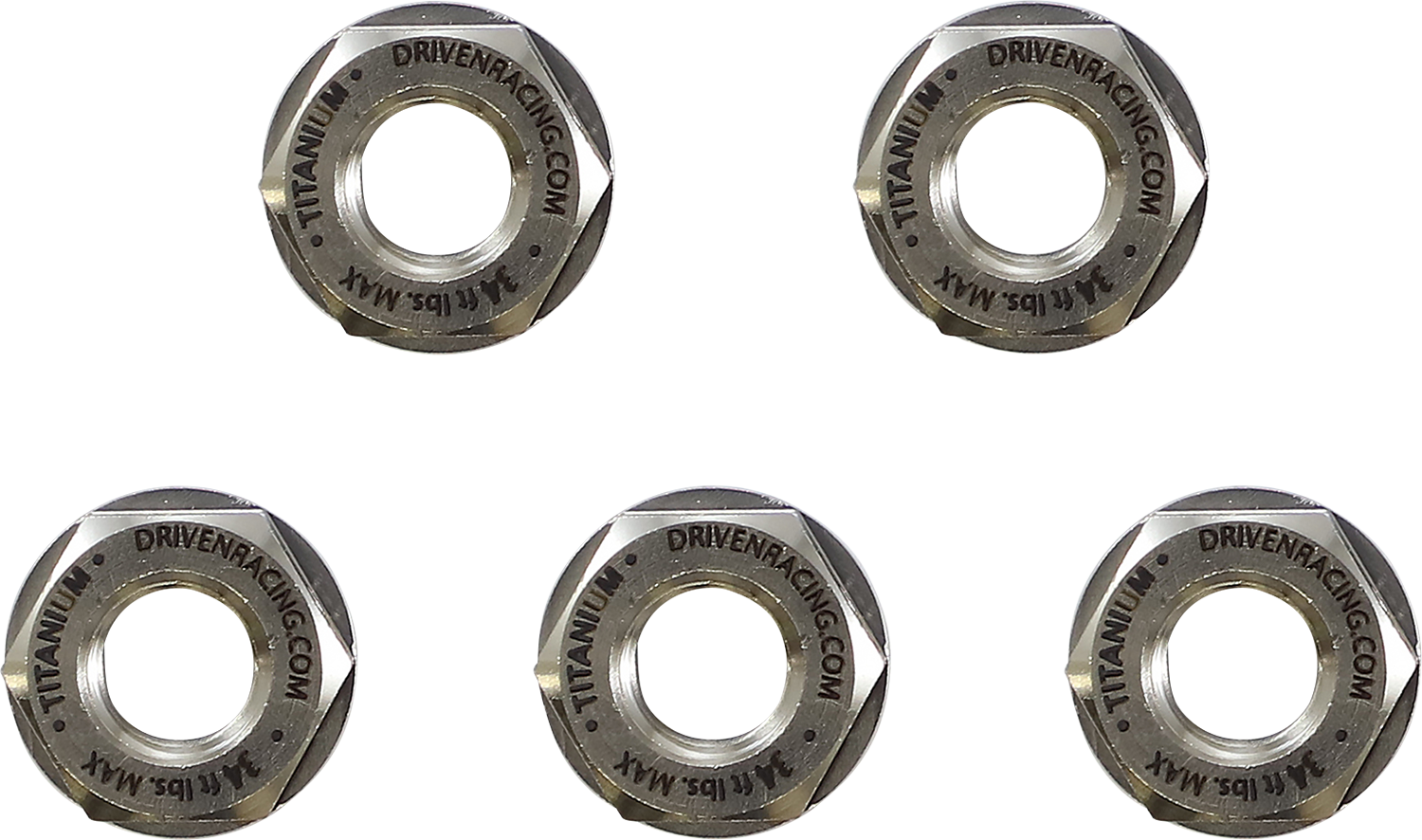DRIVEN RACING Sprocket Nuts - Titanium - 5 Pack DSN-5 TN