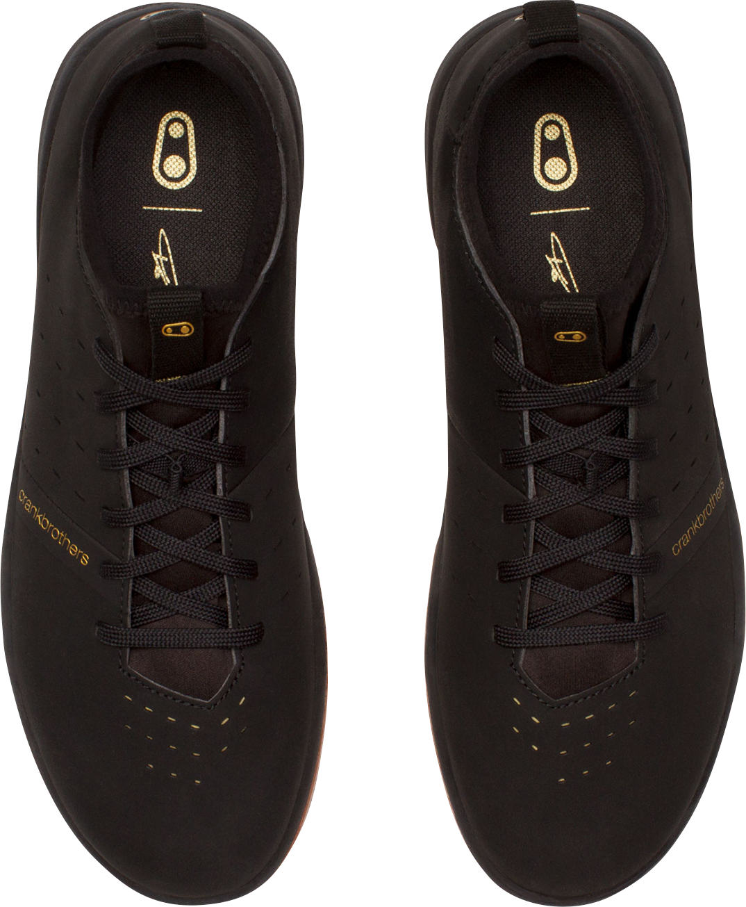 CRANKBROTHERS Stamp Street Fabio Flat Shoes - Black/Gum - US 7 SSL11080F070