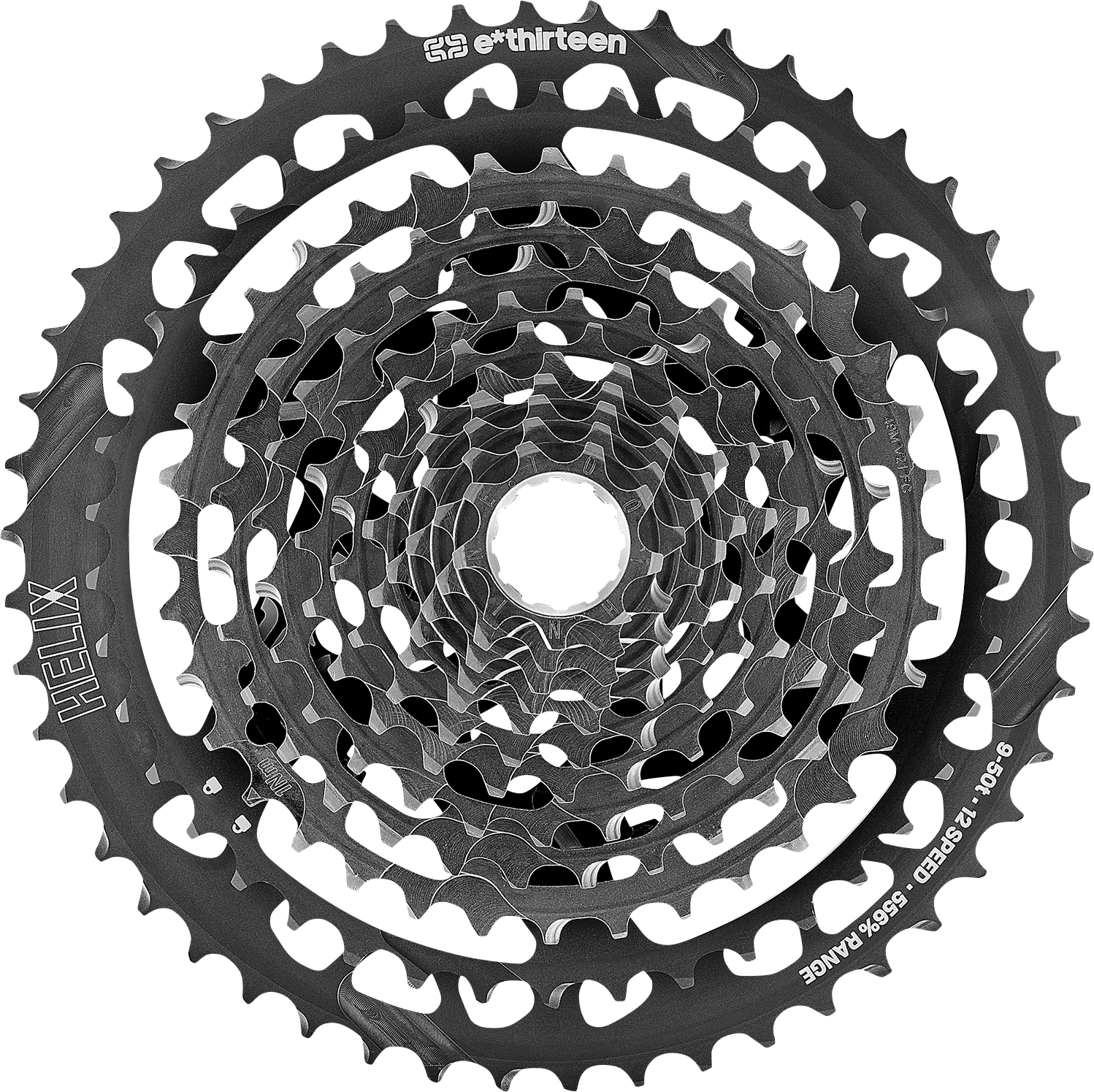 E*THIRTEEN Helix Plus Cassette - 9-50T - 12-Speed FW2HPA-100