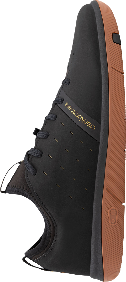 CRANKBROTHERS Stamp Street Fabio Flat Shoes - Black/Gum - US 7 SSL11080F070