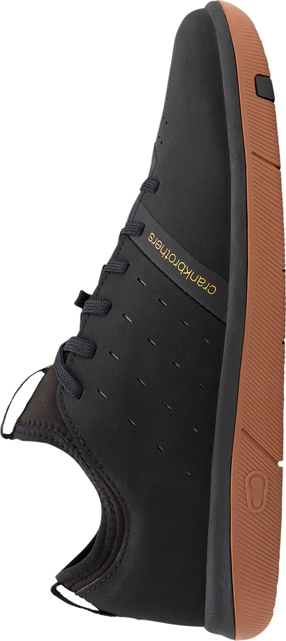 CRANKBROTHERS Stamp Street Fabio Flat Shoes - Black/Gum - US 7 SSL11080F070
