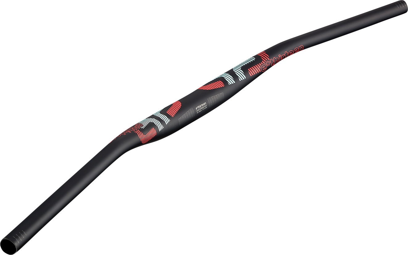 E*THIRTEEN Race Carbon Handlebar - 35 mm - 35 mm Rise - Seafoam Red HA1URA-105