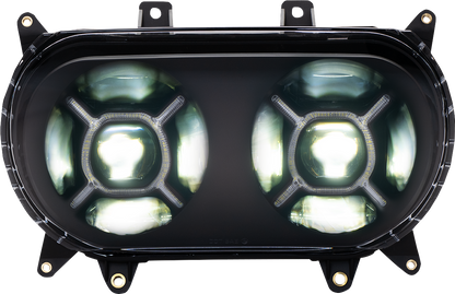 CUSTOM DYNAMICS LED Headlight - Black - FLTR CD-RG-H-B