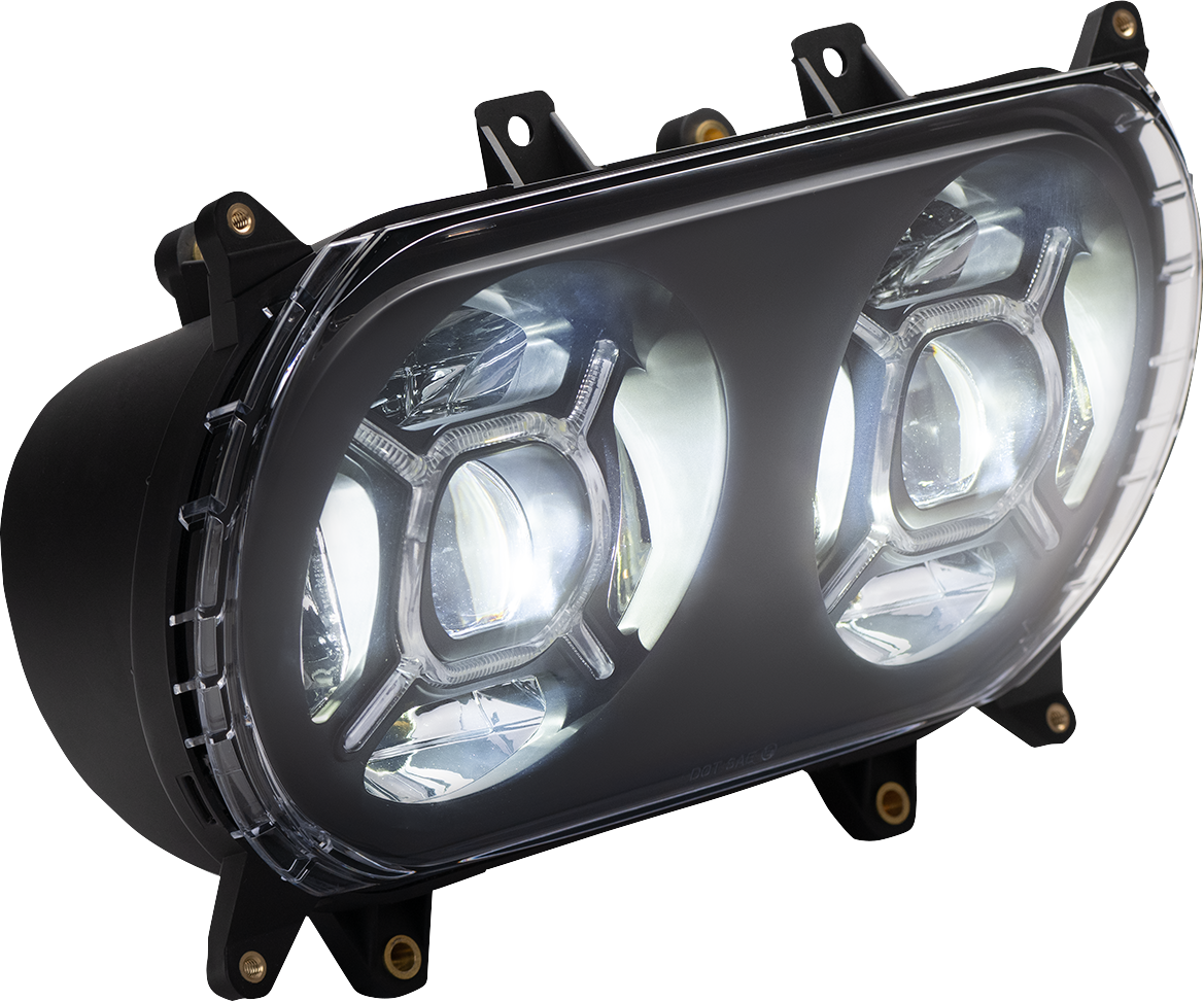 CUSTOM DYNAMICS LED Headlight - Black - FLTR CD-RG-H-B