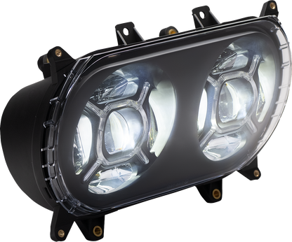 CUSTOM DYNAMICS LED Headlight - Black - FLTR CD-RG-H-B
