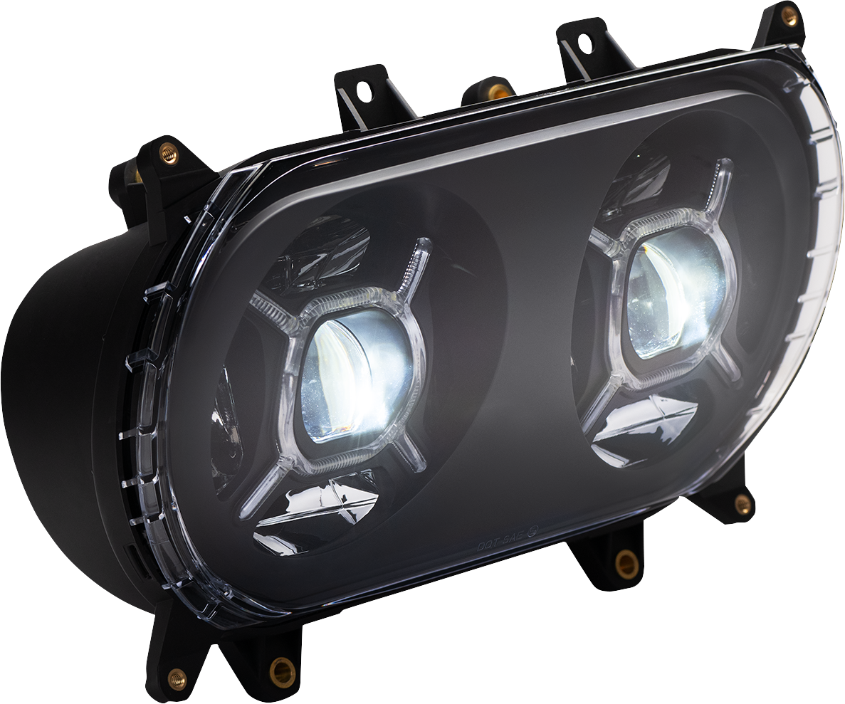 CUSTOM DYNAMICS LED Headlight - Black - FLTR CD-RG-H-B