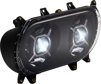 CUSTOM DYNAMICS LED Headlight - Black - FLTR CD-RG-H-B