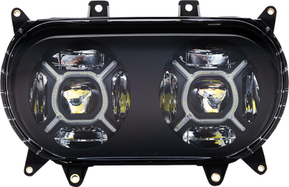 CUSTOM DYNAMICS LED Headlight - Black - FLTR CD-RG-H-B