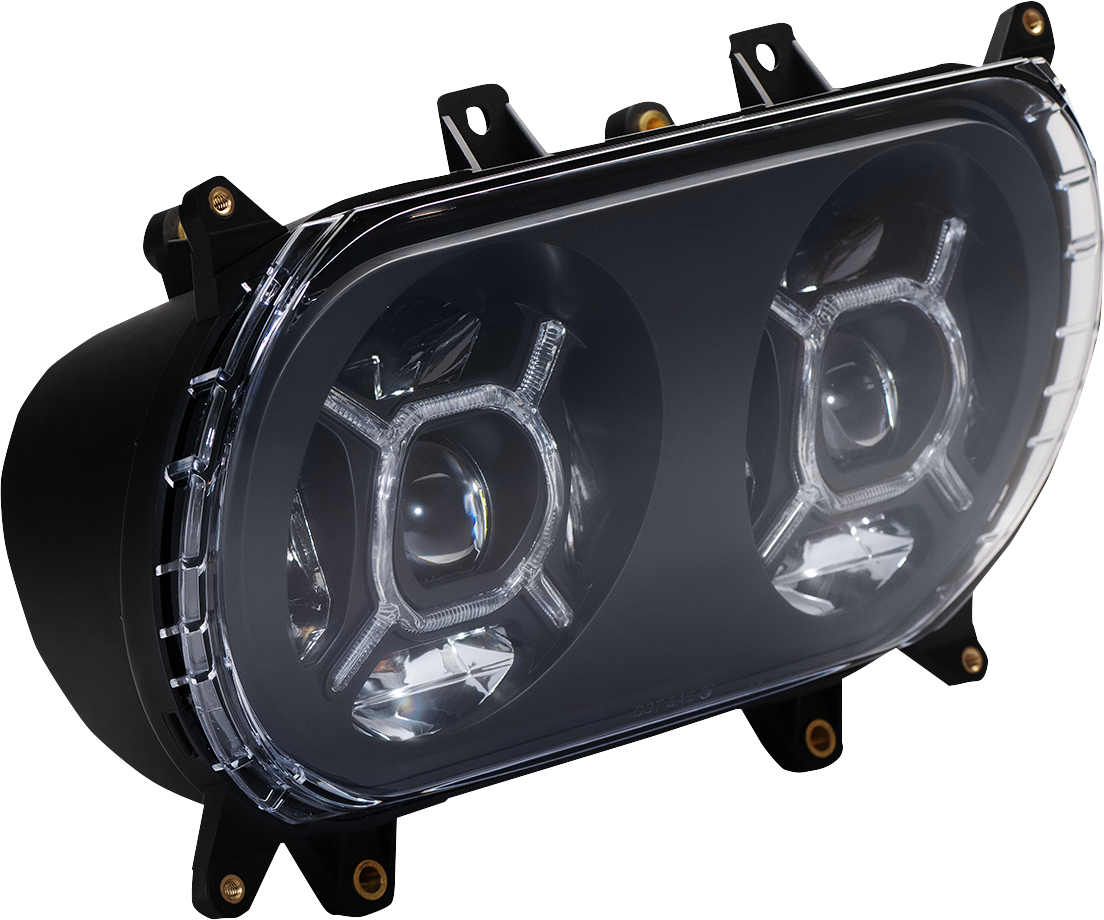 CUSTOM DYNAMICS LED Headlight - Black - FLTR CD-RG-H-B