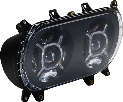 CUSTOM DYNAMICS LED Headlight - Black - FLTR CD-RG-H-B