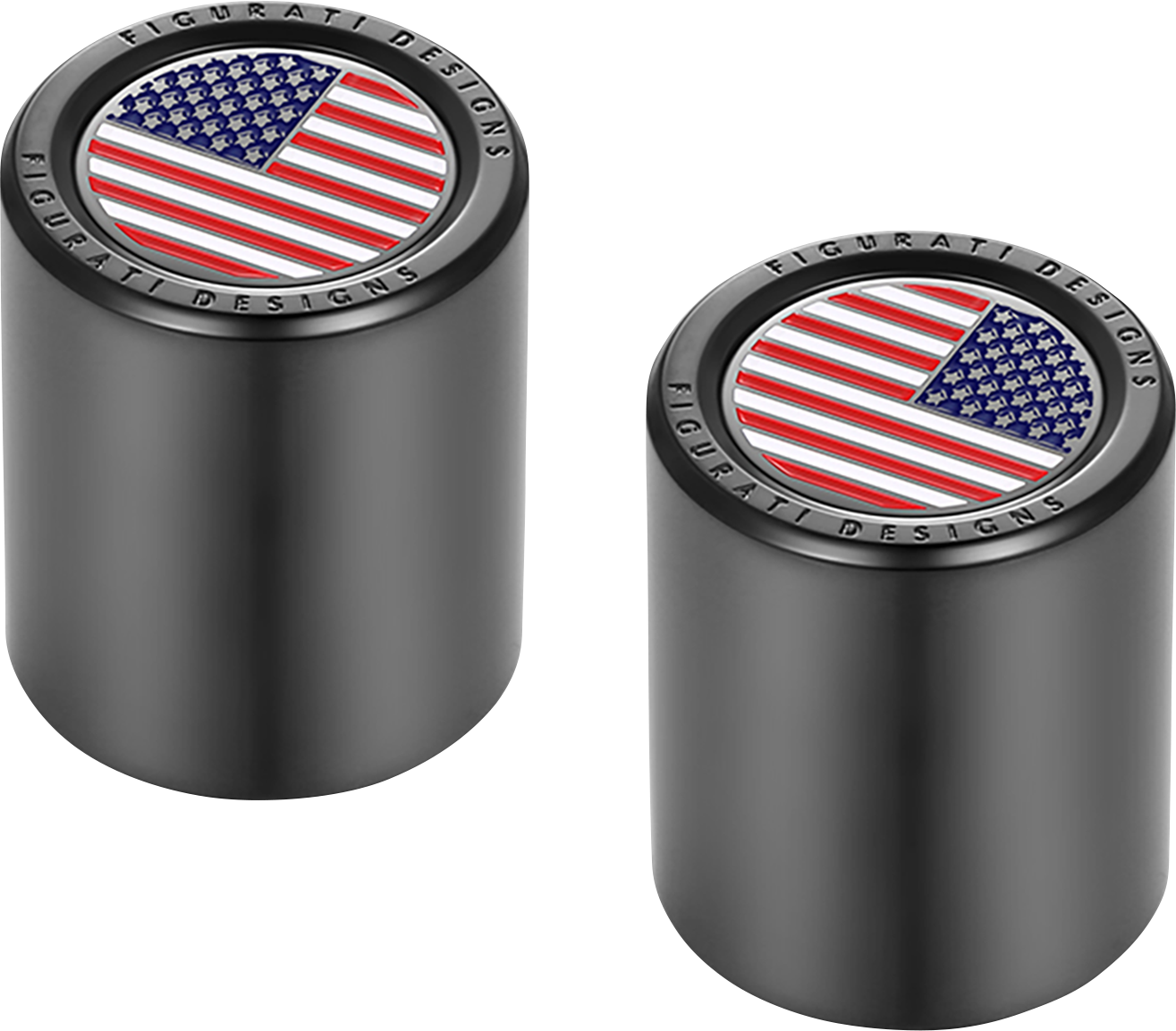 FIGURATI DESIGNS Docking Covers - American Flag - Short - Black FD21-DC-2530-BK