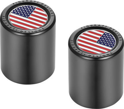 FIGURATI DESIGNS Docking Covers - American Flag - Short - Black FD21-DC-2530-BK