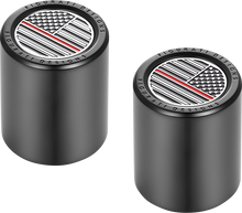 FIGURATI DESIGNS Docking Covers - American Flag - Red Line - Short - Black FD75-DC-2530-BK