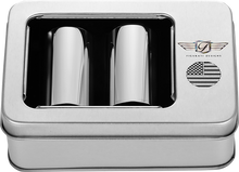 FIGURATI DESIGNS Docking Covers - American Flag - Long - Contrast Cut - Silver FD26-DC-2545-SS