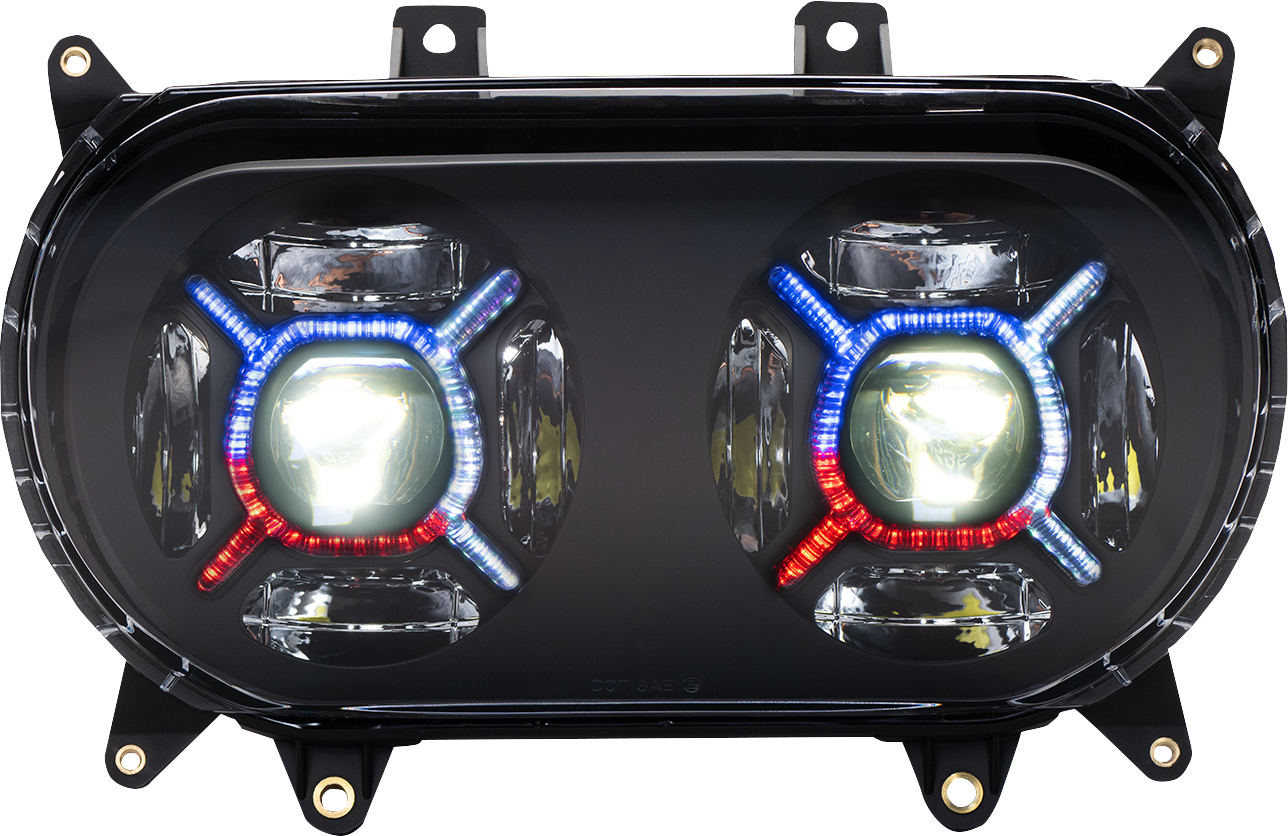 CUSTOM DYNAMICS ProGLOW™ Headlight - Black - Road Glide PG-RG-B