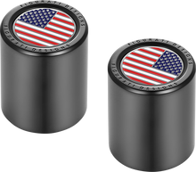 FIGURATI DESIGNS Docking Covers - American Flag - Black FD21-DC-2730-BK
