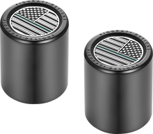 FIGURATI DESIGNS Docking Covers - American Flag - Contrast Cut - Black FD72-DC-2730-BK