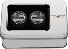 FIGURATI DESIGNS Docking Covers - American Flag - Black FD26-DC-2730-BK