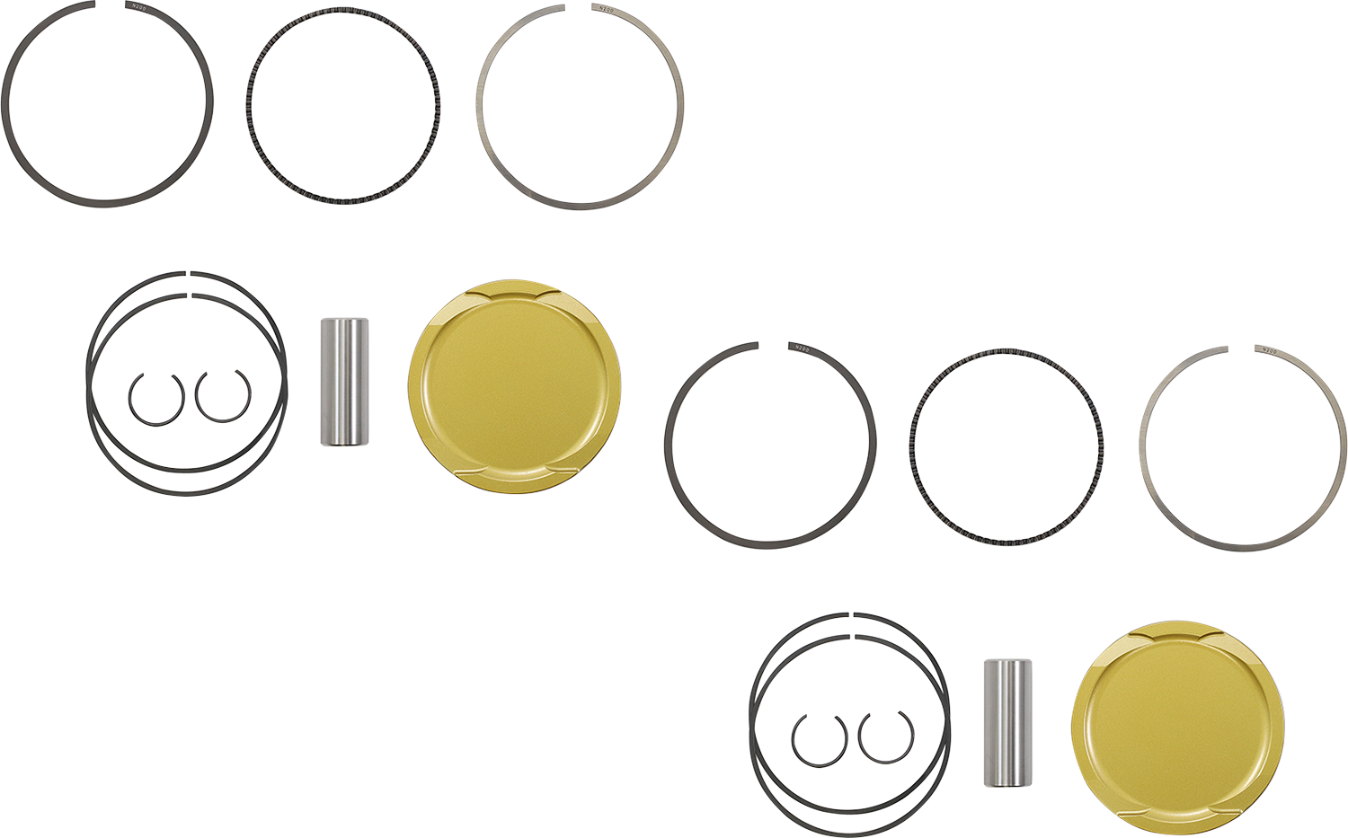 JE PISTONS Piston Kit - 92.00 mm - 9.0:1 CR - Honda 379446