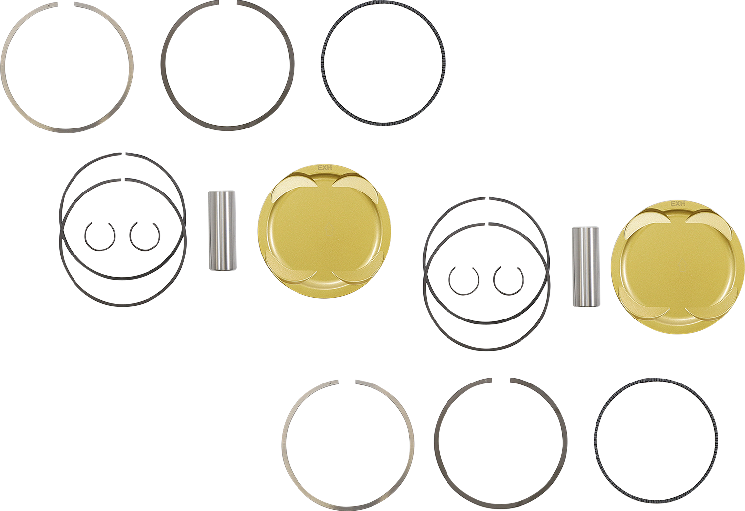 JE PISTONS Piston Kit - 93.00 mm - 9.5:1 CR - Polaris RZR XP900 379450