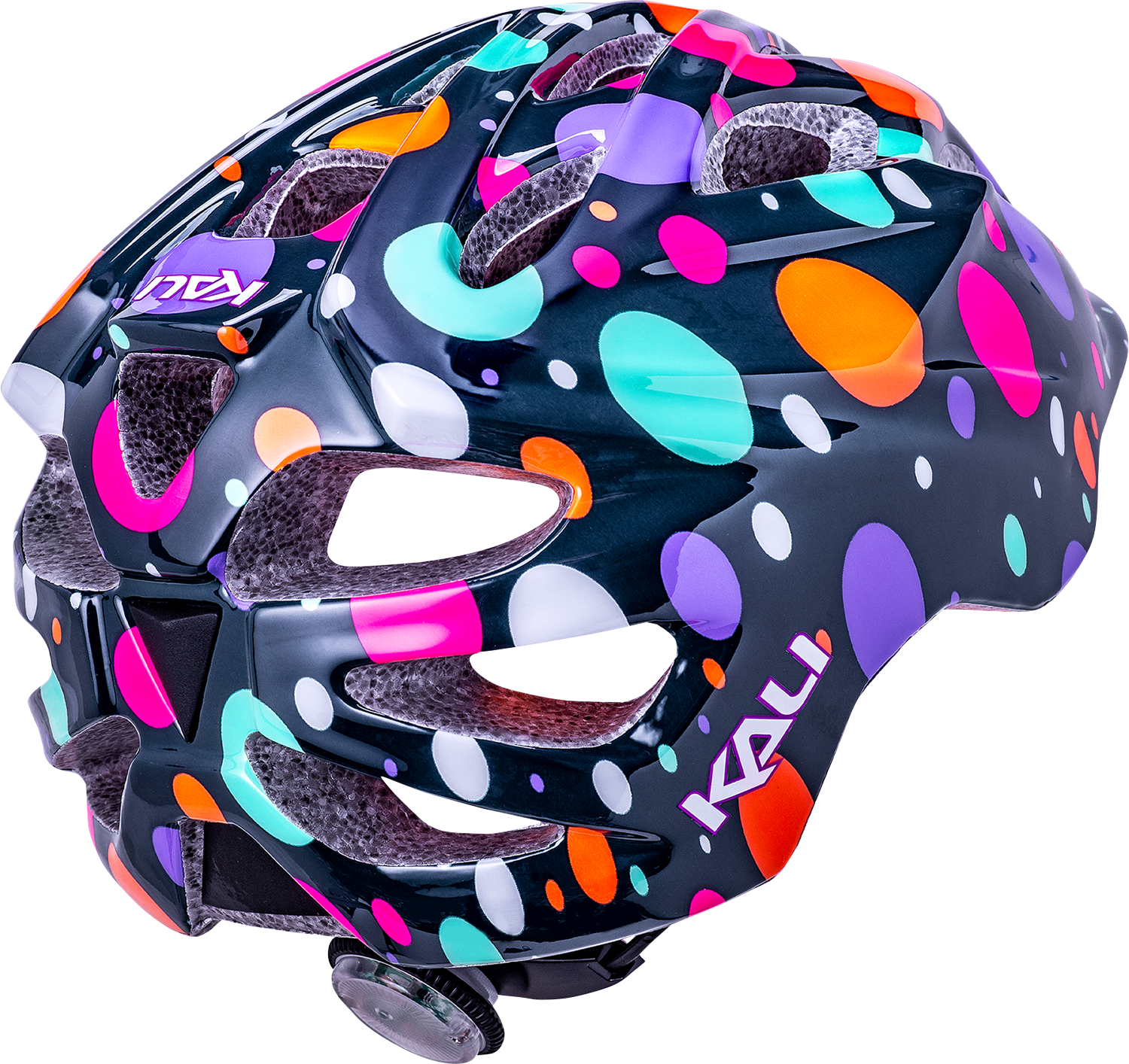 KALI Child Chakra Lighted Helmet - Confetti - Gloss Teal - XS 0221022134