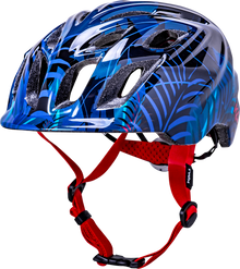 KALI Child Chakra Lighted Helmet - Jungle - Gloss Blue - XS 0221022224