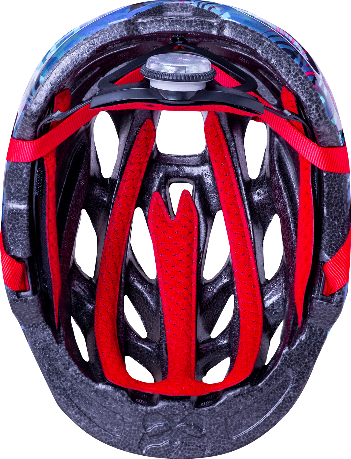 KALI Child Chakra Lighted Helmet - Jungle - Gloss Blue - XS 0221022224
