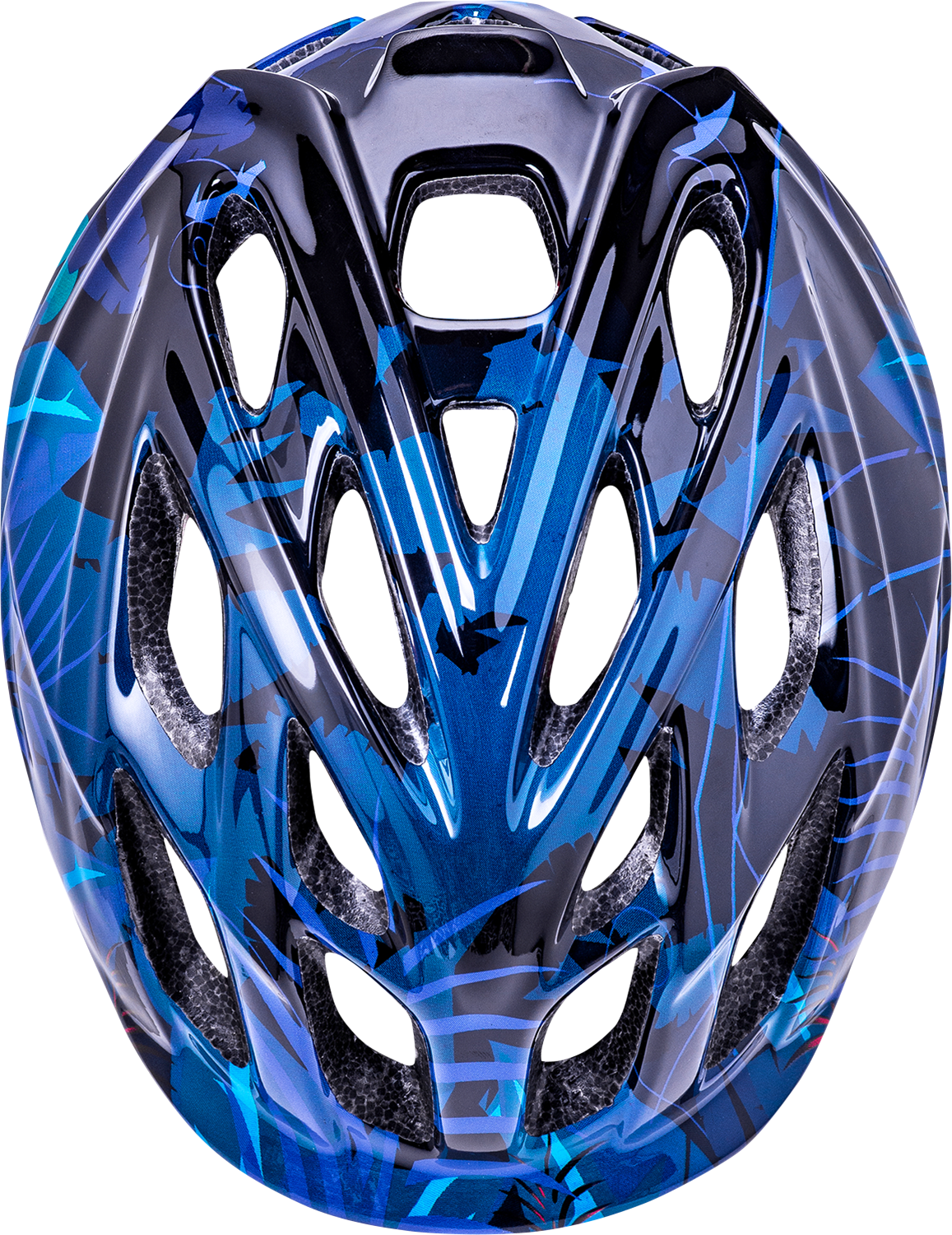 KALI Child Chakra Lighted Helmet - Jungle - Gloss Blue - XS 0221022224