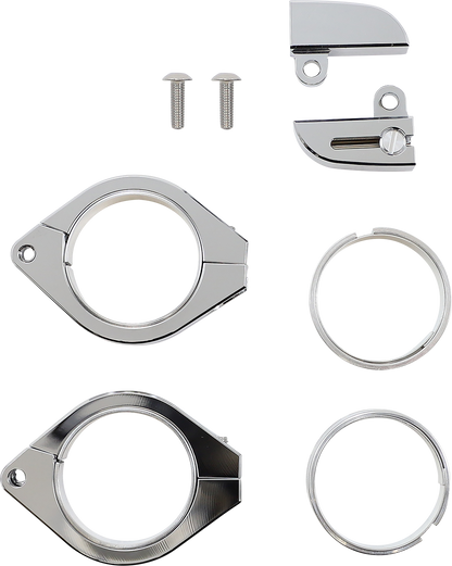 HIGHSIDER Turn Signal Mount with 38-41 mm Clamp - Chrome 220-216405