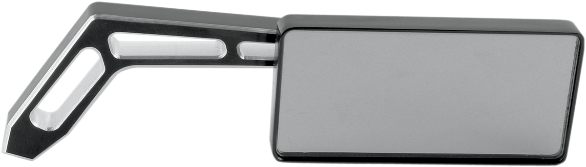 PRO-ONE PERF.MFG. Mirror - Weekend Warrior - Side View - 2 Tone/Cut-Out - Rectangle - Black - Right 102470B