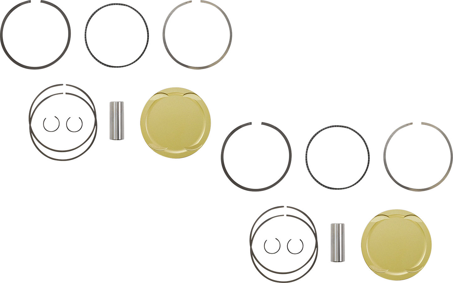 JE PISTONS Piston Kit - 93.00 mm - 10.5:1 CR - Polaris RZR XP1000/General 1000/RS1 379455